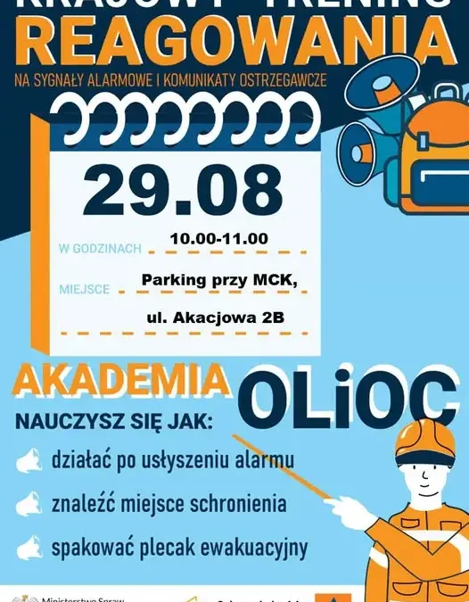 Krajowy Trening Reagowania w Makowie – szkolenie dla mieszkańców już 29 sierpnia