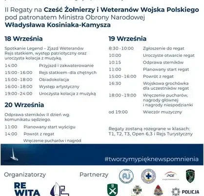II Regaty na Cześć Żołnierzy i Weteranów podczas XXIV Pucharu Soliny