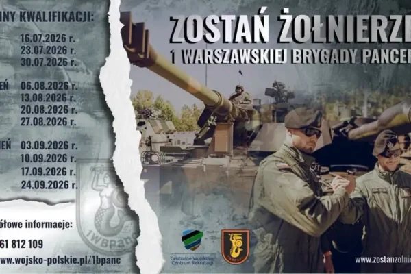 Rekrutacja do 1 Warszawskiej Brygady Pancernej – sprawdź terminy