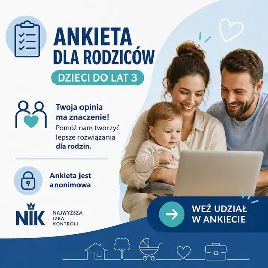 NIK zaprasza rodziców małych dzieci do udziału w ankiecie o programie „Aktywny Rodzic”