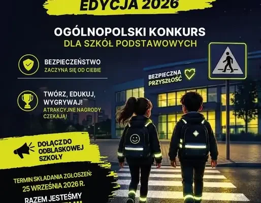 Rusza konkurs „Odblaskowa Szkoła” dla szkół z województwa łódzkiego