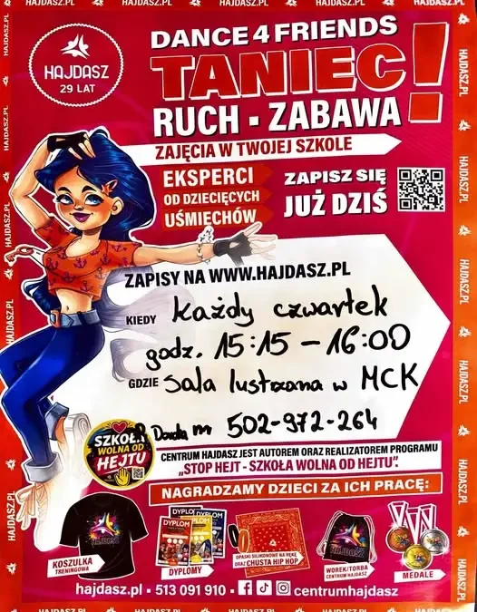 Zajęcia taneczno-ruchowe dla dzieci w Makowie – start 10 września