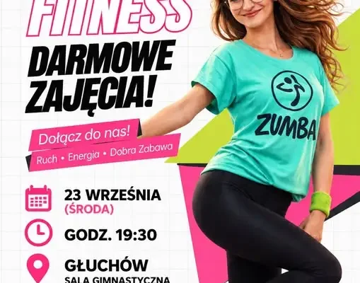 Bezpłatna Zumba Fitness w Głuchowie – już 23 września!