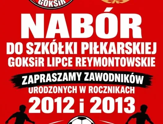 Szkółka piłkarska z Lipiec Reymontowskich szuka zawodników z roczników 2012 i 2013